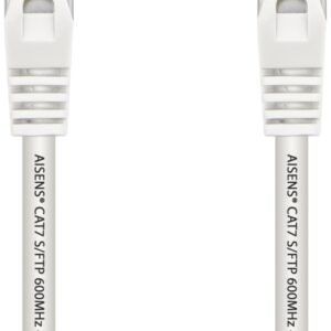 Cable de Red RJ45 SFTP Aisens A146-0490 Cat.7/ 1m/ Blanco