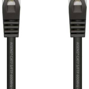 Cable de Red RJ45 SFTP Aisens A146-0486 Cat.7/ 1m/ Negro