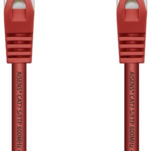 Cable de Red RJ45 SFTP Aisens A146-0470 Cat.7/ 1m/ Rojo