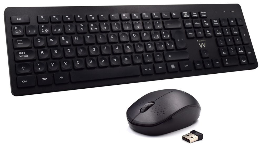Ewent Teclado+Ratón Inalámbrico EW3256 Negro