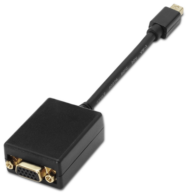 Adaptador Aisens A125-0135/ Mini Displayport Macho - VGA Hembra