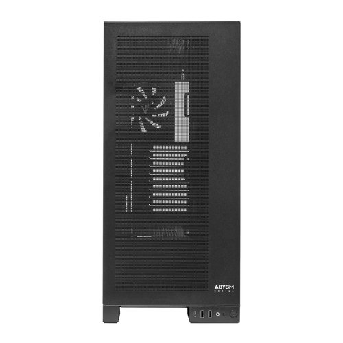 Abysm AI Pro 100 Workstation Caja Torre EATX, ATX, Micro ATX , ITX - Panelado Metalico - 3.5" y 2.5" - USB-A, USB-C y Audio - 1 Ventilador Instalado - Soporta Refrigeracion Liquida - Imagen 4