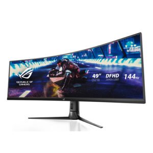 Monitor Gaming Ultrapanorámico Curvo Asus Rog Strix XG49VQ 49"/ Dual UHD/ 4ms/ 144Hz/ VA/ Multimedia/ Negro