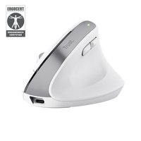 RATON OPTICO WIRELESS ERGONOMICO VERTICAL BAYO+ BLANCO TRUST - Imagen 2
