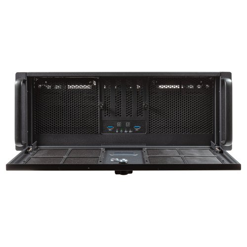 Unykach UK4339H Caja Rack 4U 19" - Tamaños de Disco Soportados 3.5", 2.5" - Filtro Antipolvo - USB-A 3.0, USB-C - Color Negro - Imagen 4
