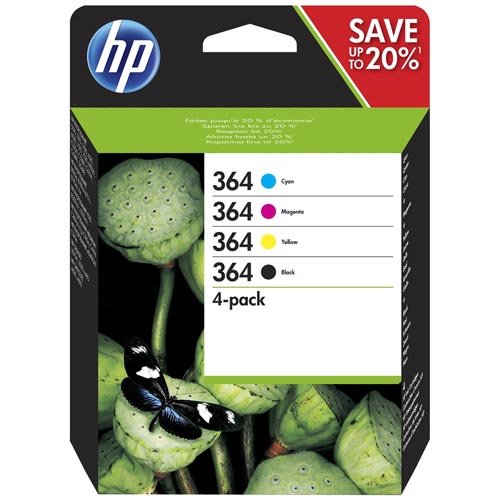Tinta HP N9J73AE / J3M82AE / SD534 PACK Nº 364 Negro / COLOR - Imagen 2
