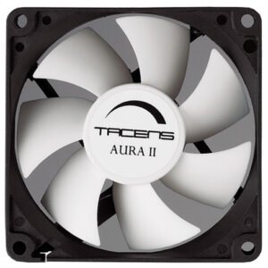 Ventilador 8CM Tacens AURA II FLUXUS 1.500RPM NEGRO/Blanco