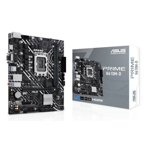 ASUS PRIME H610M-D M-ATX 2xDDR5 Skt1700 Gen 12º/13 VGA HDMI M.2 G-LAN USB3.2 - Imagen 2