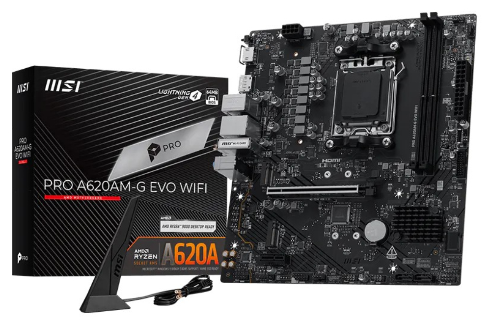 MSI Placa Base PRO A620AM-G EVO WIFI DDR5 mATX