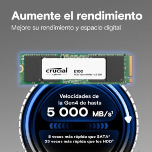 Crucial E100 SSD 2 TB M.2 PCIe 4.0 NVMe