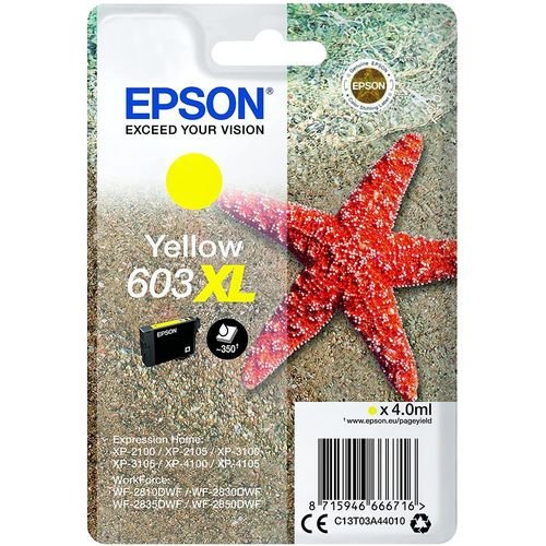 Epson Cartucho 603XL Amarillo 4 ml - Imagen 2