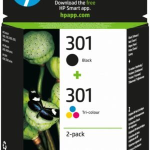 Tinta HP N9J72AE / J3M81AE / CR340 PACK Nº 301 Negro / COLOR