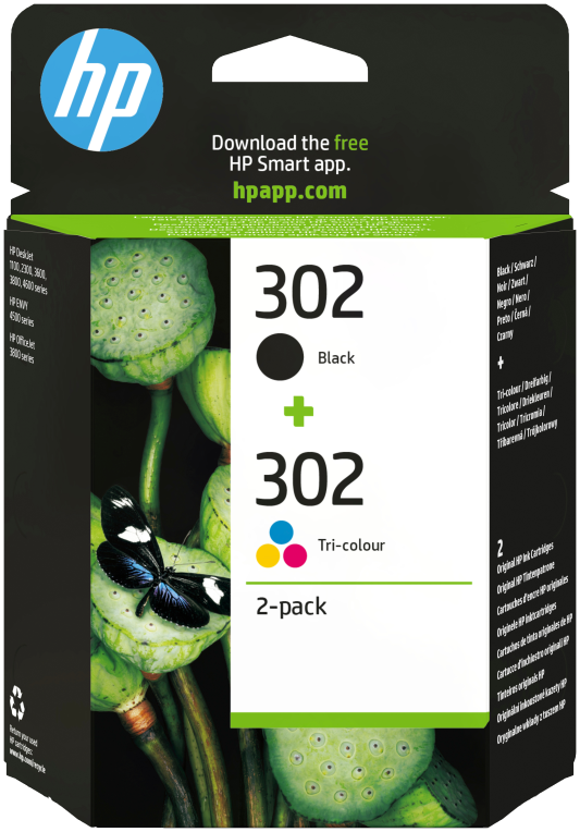 HP Cartucho Multipack 302 Negro+ Color